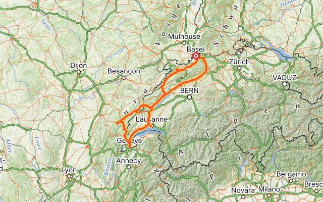 Jura Mountains and Lake Geneva Loop